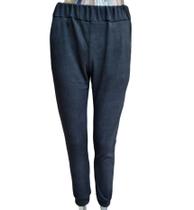 Calça Feminina de Lanzinha com Bolsos Laterais na Cor Preta Calça Feminina de Lanzinha com Bolsos Laterais na Cor Preta