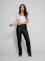 Calça Feminina De material sintético Com Bolso Cl-0030