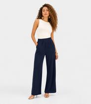 Calça Feminina Em Lanzinha Unique Collection Azul