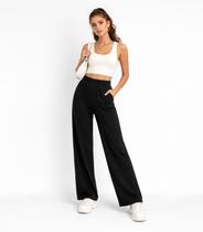 Calça Feminina Em Lanzinha Unique Collection Preto Calça Feminina Em Lanzinha Unique Collection Preto