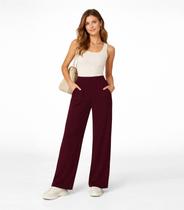 Calça Feminina Em Lanzinha Unique Collection Vermelho Calça Feminina Em Lanzinha Unique Collection Vermelho