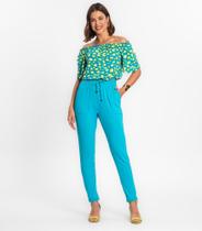 Calça Feminina Em Molecotton Rovitex Azul Calça Feminina Em Molecotton Rovitex Azul