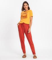 Calça Feminina Em Molecotton Rovitex Laranja Calça Feminina Em Molecotton Rovitex Laranja