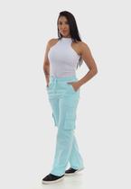 Calça Feminina em Moletom 7926 Azul