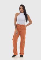 Calça Feminina em Moletom 7926 Caramelo Moletom Calça Feminina em Moletom 7926 Caramelo Moletom