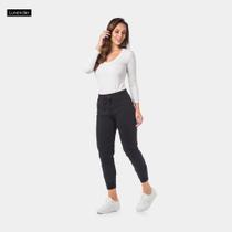 Calça feminina em moletom apeluciada lunender 00317