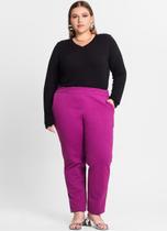 Calça Feminina em Moletom Plus Size Begonia Tam G3 Calça Feminina em Moletom Plus Size Begonia Tam G3