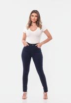 Calça feminina em Sarja com elastano 7897 Azul Marinho Calça feminina em Sarja com elastano 7897 Azul Marinho
