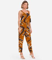 Calça Feminina Estampada Endless Marrom Calça Feminina Estampada Endless Marrom