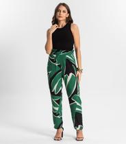 Calça Feminina Estampada Endless Preto