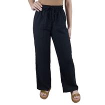 Calça Feminina Facinelli By Mooncity Pantalona Preta - 29003