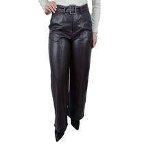 Calça Feminina Facinelli By Mooncity Wide Leg Marrom - 24053
