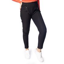 Calça Feminina Facinelli Costura Reta Zíper Frontal Preto
