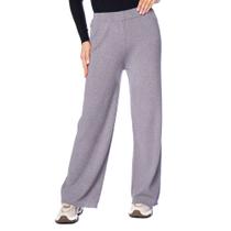 Calça Feminina Facinelli Pantalona Canelado Cinza Calça Feminina Facinelli Pantalona Canelado Cinza
