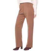 Calça Feminina Facinelli Reta Friso Marrom Calça Feminina Facinelli Reta Friso Marrom