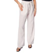 Calça Feminina Facinelli Reta Tecido Leve Elástico Off White Calça Feminina Facinelli Reta Tecido Leve Elástico Off White