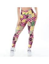 Calça Feminina Fitness Estampada com Cós Franzido - Fitmoda Calça Feminina Fitness Estampada com Cós Franzido - Fitmoda
