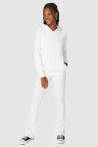 Calça Feminina Flare Básica em Algodão Branco - Malwee