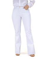 Calça Feminina Flare Sarja Branca