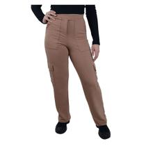 Calça Feminina Giraffe Cargo Marrom Chocolate - 32593