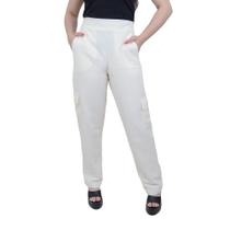 Calça Feminina Giraffe Moletinho Off White - 6218