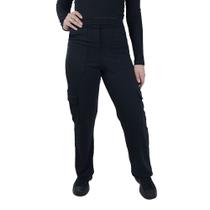 Calça Feminina Giraffe Moletom Cargo Preta - 32593