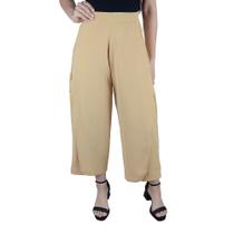 Calça Feminina Giraffe Pantacourt Bege - 62354