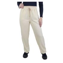 Calça Feminina Giraffe Wide Leg Bege Off - 32581