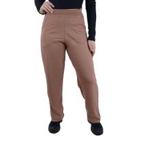 Calça Feminina Giraffe Wide Leg Marrom Chocolate - 32590