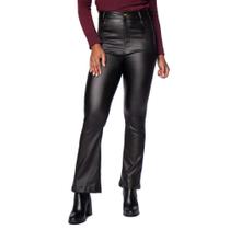 Calça Feminina Hansez Flare Resinada Pu Preto Calça Feminina Hansez Flare Resinada Pu Preto