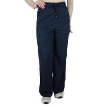 Calça Feminina Hirlogs Moletino Wide Leg Preta - 832A