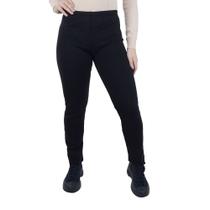 Calça Feminina Iaraline Tricot Preta Reta - 4011