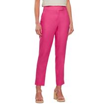 Calça Feminina Infini Linho Reta Pink - S739