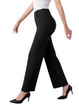 Calça Feminina IPMQ Reta de Perna Larga com Elastano Preta Calça Feminina IPMQ Reta de Perna Larga com Elastano Preta