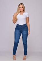 Calça Feminina Jeans 7917 Azul Escuro Bella Canvas
