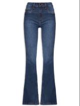 Calça Feminina Jeans Atena Flare High Azul Lança Perfume Calça Feminina Jeans Atena Flare High Azul Lança Perfume