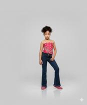 Calça feminina Jeans Bailarina,Flere,calça menina veste muito bem com ajuste roupa infantil menina