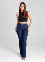 Calça Feminina Jeans Bootcut Sawary Premium Original Cintura Alta 281074