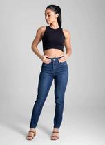 Calça Feminina Jeans Cigarrete Sawary Premium Original Cintura Alta 281891 Calça Feminina Jeans Cigarrete Sawary Premium Original Cintura Alta 281891