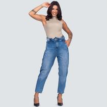 Calça Feminina Jeans Clochard Com Puídos 002025-