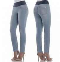 Calça feminina, jeans, com a tecnologia elasfit - dbz- 198031