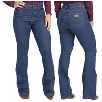 Calça Feminina Jeans Com Elastano Original Pura Raça Flare Stone Ref: 07 01 0006 Calça Feminina Jeans Com Elastano Original Pura Raça Flare Stone Ref: 07 01 0006