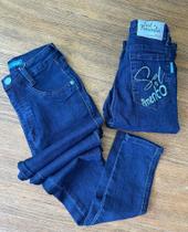 Calça feminina jeans escuro Calça feminina jeans escuro