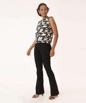 Calça Feminina Jeans Flare Cintura Alta-16319