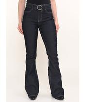 Calça Feminina Jeans Flare Com Cinto L1/2 Razon Jeans Calça Feminina Jeans Flare Com Cinto L1/2 Razon Jeans