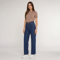 Calça Feminina Jeans Human Body Wide Leg Flex