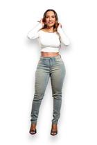 Calça Feminina Jeans Lycra Skinny Bolso Falso L3/3 Calça Feminina Jeans Lycra Skinny Bolso Falso L3/3