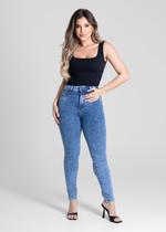 Calça Feminina Jeans Modela Bumbum Sawary Premium Original Cintura Alta Lycra 281219 Calça Feminina Jeans Modela Bumbum Sawary Premium Original Cintura Alta Lycra 281219