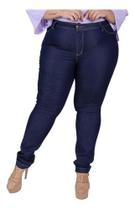 Calça Feminina Jeans Plus Size Cintura Alta Com Lycra - NtD Modas