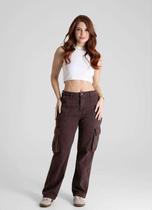 Calça Feminina Jeans Reta Petit Sawary Premium Original Cintura Alta Moda 281066 Calça Feminina Jeans Reta Petit Sawary Premium Original Cintura Alta Moda 281066
